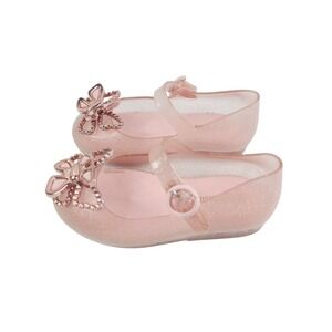 Mini Melissa Strappy Sandals For Girls, Size 8, Pink.
